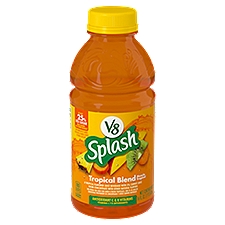 V8 Splash Tropical Fruit Blend Flavored Juice Beverage, 16 fl oz Bottle, 16 Fluid ounce