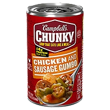 Campbell's Chunky Chicken and Sausage Gumbo, Soup, 18.8 Ounce