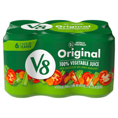 V8 Original 100% Vegetable Juice, 11.5 fl oz, 6 count, 69 Fluid ounce