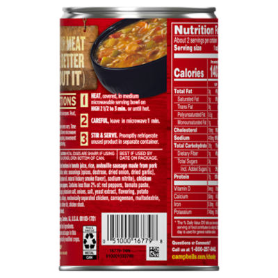  Campbell's CHICKEN GUMBO SOUP, 6 Pack! 10.5 oz Cans