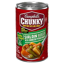Campbell's Chunky Sirloin Burger with Country Vegetables, Soup, 18.8 Ounce