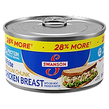 Swanson White Premium Chunk Canned Chicken Breast in Water, 12.5 OZ Can, 12.5 Ounce