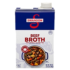 Swanson 100% Natural Beef Broth, 48 Oz Carton