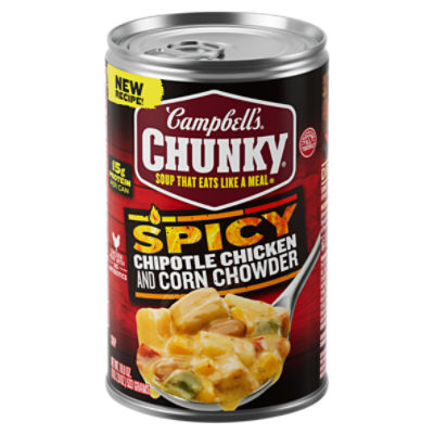 Campbell's Chunky Soup, Chipotle Chicken Corn Chowder Soup, 18.8 oz Can, 18.8 Ounce