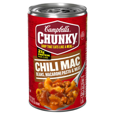 Campbell's Chunky Soup, Chili Mac, 18.8 Oz Can