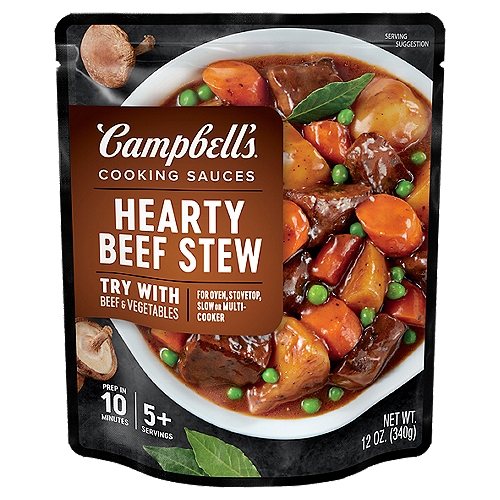 Campbell's Hearty Beef Stew Cooking Sauces, 12 oz