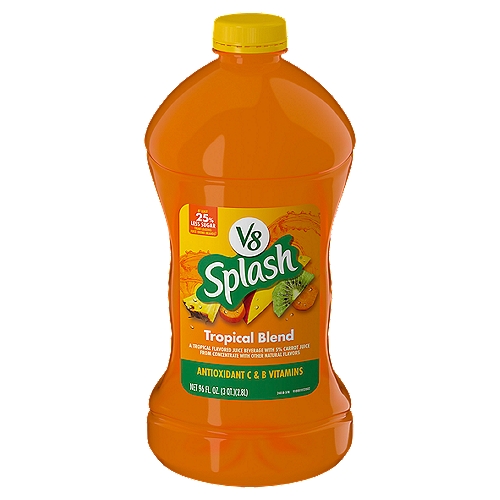 V8 Splash Tropical Blend Juice Beverage, 96 fl oz