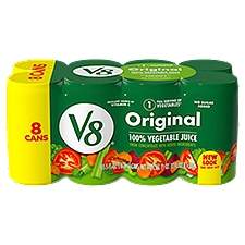 V8 Original 100% Vegetable Juice, 5.5 fl oz, 8 count