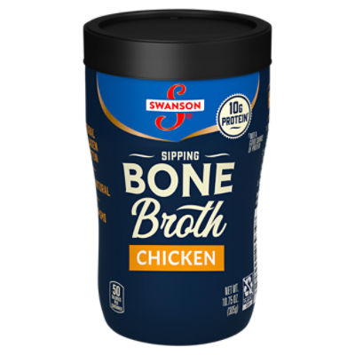 Swanson Sipping Bone Broth, Chicken Bone Broth, 10.75 ounce Sipping Cup