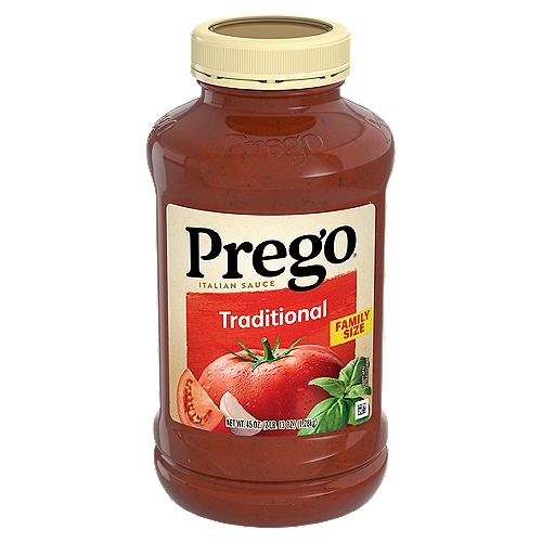 Prego Traditional Pasta Sauce, 45 oz Jar