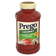 Prego Chunky Tomato, Onion & Garlic Italian Sauce Family Size, 45 oz