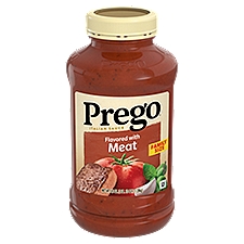 Prego Italian Pasta Sauce Flavored With Meat, 45 oz Jar