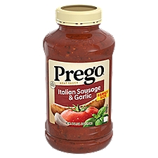 Prego Italian Sausage and Garlic Meat Sauce, 44 oz Jar