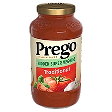 Prego+ Traditional Hidden Super Veggies Italian, Sauce, 24 Ounce