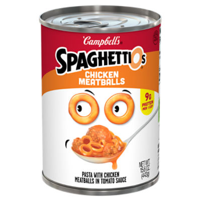 Campbell's SpaghettiOs Chicken Meatballs Pasta, 15.6 oz ShopRite