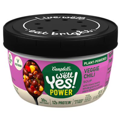 Campbell's Well Yes! Power Plant-Powered Veggie Chili Soup, 11.1 oz