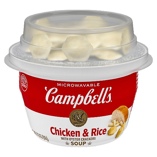 Campbell's Chicken & Rice with Oyster Crackers Soup, 7.35 oz