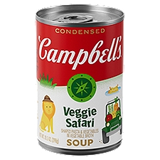 Campbell's Condensed Veggie Safari Shaped Pasta and Vegetable Soup, 10.5 oz Can