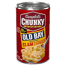 Campbell's Chunky Old Bay Seasoned Clam Chowder, Soup, 18.8 Ounce