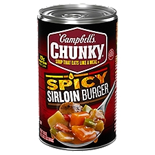 Campbell's Chunky Soup, Spicy Sirloin Burger Soup, 18.8 oz Can
