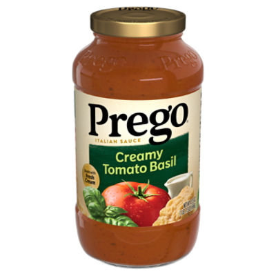 Prego Creamy Tomato Basil Pasta Sauce, 23.5 oz Jar, 23.5 Ounce