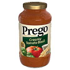 Prego Creamy Tomato Basil Italian, Sauce, 23.5 Ounce