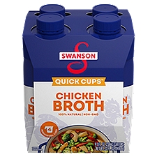 Swanson Quick Cups Chicken Broth, 8 fl oz, 4 count