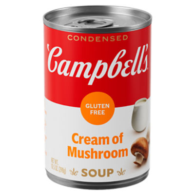 Campbell's Condensed Gluten Free Cream of Mushroom Soup, 10.5 oz Can