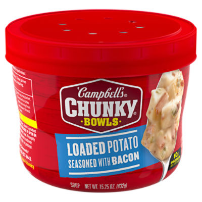Campbell's Chunky Bowls Loaded Potato Seasoned with Bacon Soup, 15.25 oz