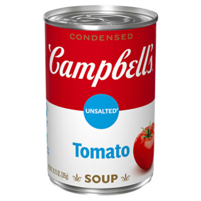 Campbell's Condensed Unsalted Tomato Soup, 10.75 oz Can