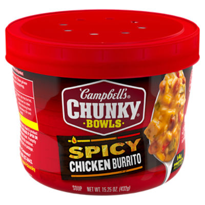 Campbell's Chunky Soup, Spicy Chicken Burrito Soup, 15.25 oz