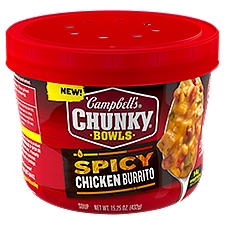 Campbell's Chunky Soup, Spicy Chicken Burrito Soup, 15.25 oz Microwavable Bowl
