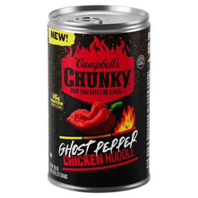 Campbell's Chunky Soup, Ghost Pepper Chicken Noodle Soup, 18.6 oz Can, 18.6 Ounce