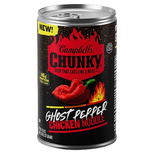 Campbell's Chunky Soup, Ghost Pepper Chicken Noodle Soup, 18.6 oz Can