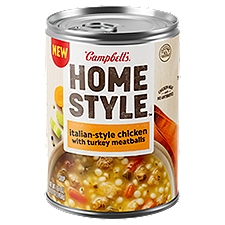 Campbell's Homestyle Italian-Style Chicken Soup With Turkey Meatballs, 16.1 ounce Can, 16.1 Ounce
