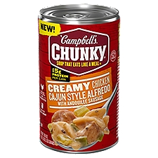 Campbell's Chunky Soup, Creamy Cajun Chicken Alfredo Soup, 18.8 oz Can, 18.8 Ounce