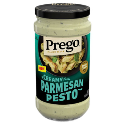 Prego Creamy Parmesan Pesto Pasta Sauce, 14.5 oz Jar