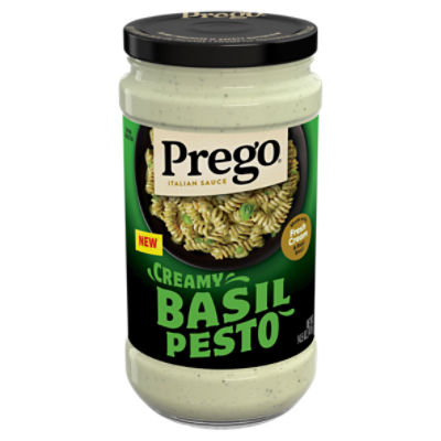 Prego Creamy Basil Pesto Pasta Sauce, 14.5 oz Jar