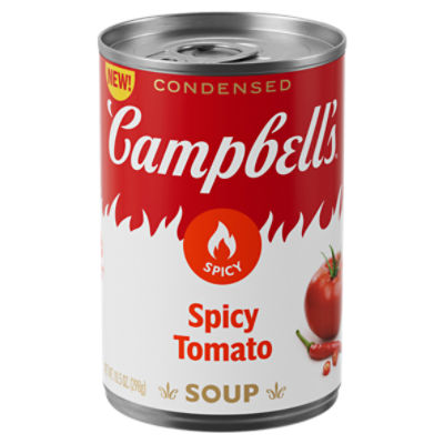Campbell's Condensed Spicy Tomato Soup, 10.5 oz Can