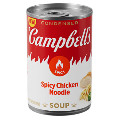 Campbell's Condensed Spicy Chicken Noodle Soup, 10.5 oz Can, 10.5 Ounce