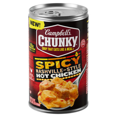 Campbell's Chunky Spicy Nashville-Style Hot Chicken Soup, 18.8 oz, 18.8 Ounce