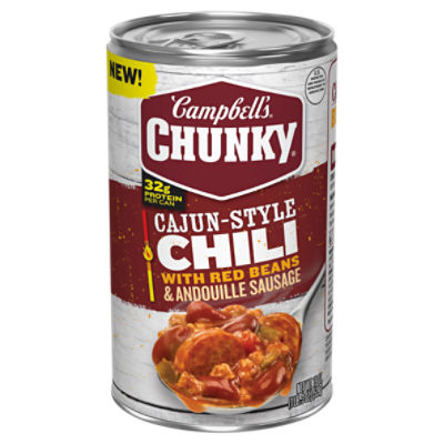 Campbell's Chunky Cajun-Style Chili with Red Beans & Andouille Sausage, 19 oz