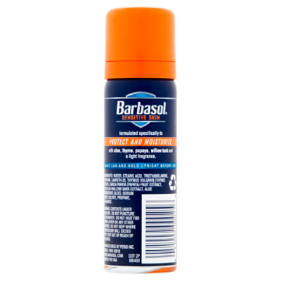 Barbasol Sensitive Skin Thick & Rich Shaving Cream, 2 oz