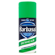 Barbasol Soothing Aloe Thick & Rich Shaving Cream, 7 oz, 7 Ounce