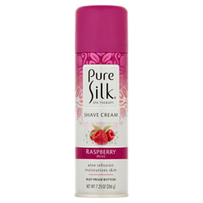 Pure Silk Spa Therapy Raspberry Mist Shave Cream, 7.25 oz, 7.25 Ounce
