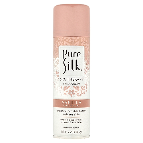 Pure Silk Vanilla Shea Butter Spa Therapy Shave Cream, 7.25 oz