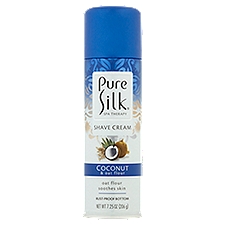 Pure Silk Spa Therapy Coconut & Oat Flour Shave Cream, 7.25 oz, 7.25 Ounce