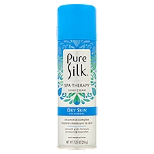 Pure Silk Spa Therapy Dry Skin Treatment Shave Cream, 7.25 oz, 7.25 Ounce
