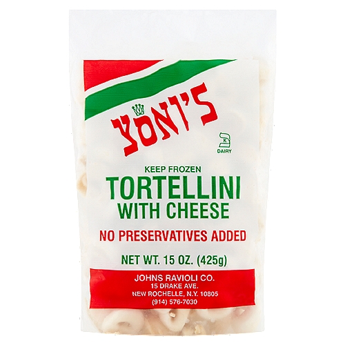 Yoni's Tortellini with Cheese, 15 oz