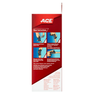 ACE™ Adjustable Compression Knee Support—How to Wear 